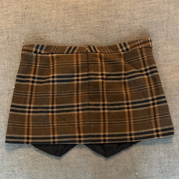 Zara Plaid Envelope School Girl Mini Skirt Large - Picture 4 of 4